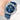 Men's Moon Phase Automatic Diamonds Bezel Waterproof Leather Strap Multifunction Watch