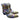Men's Casual Leather Multicolor Pattern Pointed Toe Lace-up 6.5cm Heels Ankle Boots