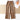 Women's Sheepskin High Waist Wide Leg Straight Tube Cropped Pants