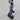Ladies Purple Gothic Metal Decor Lace-up Knee High Wedge Heel Platform Boots