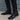 Men's Black Genuine Cow Leather Pointed Toe Zipper Ankle Boots