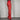 Women's Red Chunky Heels Pantyhose Latex Stretchy Boots