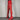 Women's Red Chunky Heels Pantyhose Latex Stretchy Boots