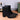 Men's Classic Italian Patent Leather Metal Rivets Pointed Toe Ankle Boots