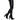 Matte Leather Thick Chunky Heels Zipper Tight Over The Knee Boots for Women