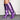 Women's Crocodile Pattern Pointed Toe Kitten Heels  Knee High Leather Boots