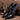 Men's Genuine Leather Pointed Toe Block Low Heel Formal Classic Slip On Loafers