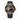 Nylon Lined Leather Strap Blue Dial Luminous Automatic Men's Dive Watch with Date