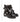 Women's Leather Cut Out Buckle Strap Square Heel Motorcycle Boots