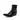 Men's Punk Rock 6.5cm Heels Genuine Leather Dress Boots with Buckles