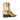 Western Gold Metallic Leather Zipper Ankle Chelsea Boots for Men