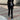 Sheepskin Commuter Style High Waist Slim Straight Trousers for Women
