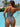 Sexy Lace Trim Front Tie Hollow Out Patchwork One Piece Swimsuit for Women