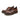 Men's British Style Vintage Hand-Rubbed Leather Round Toe Casual Dress Shoes