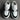 Men's Classic Black and White Crocodile Skin Genuine Leather Sneakers