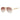 Women's Vintage Punk Metal Big Frame Champagne Pilot Sunglasses for Summer