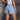 Women's Vintage Summer Dailywear High Rise Bow Decor Split Denim Shorts
