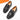Men's Crocodile Skin All Black Glossy Business Casual Loafers Shoes