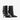 Women's Retro Belt Buckle Stiletto Pointed Toe Side Zipper Mid-calf Short Boots