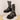 Women's Retro Rivet Open Round Toe Mid-calf Back Zipper Gladiator Sandals