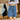 Women's High-Waisted A-Line Loose-Fit Straight-Leg Mid-Length Denim Shorts