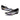 Men's Black White Leather Business Casual Metal Pointed Toe Rivet Loafers Shoes