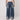 Women's American Street Fashion Wide Leg Loose Heavy Ripped Denim Jeans Pants
