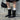 Women's Cowhide Belt Buckle Square Toe Pull-On Middle Heel Short Boots