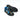 Crocodile Skin Blue and Black Print Pattern Casual Sneakers for Men