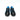 Crocodile Skin Blue and Black Print Pattern Casual Sneakers for Men