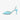 Women's Blue Crystal Mesh Peep Toe Shallow Pointed Thin High Heeled Stilettos Pumps