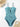 Vintage Leaves Print Beaded String Hollow Out Backless One Piece Swimsuit for Women