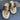Women's Gold Retro Clip-toe Flat Shallow Pull-on Roman Flip-flops Sandals