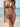 Women's Tied Halter Bra High Cut Thong Skirt Leopard 3 Pcs Beach Bathing Bikini Set