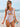 Women's Brazilian Backless Ruffle Strapped Printed Hollow One Piece Swimwear