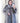 Solid Color Thick Natural Silver Fox Fur Long Winter Coat for Women