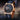Men's Automatic Mechanical Luminous Earth Star Design Waterproof Leather Strap Watch