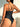Women's Cross Backless Push Up Belted One-Piece Brazilian Beach Swimsuit