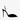 Women's Black Crystal Mesh Peep Toe Shallow Pointed Thin High Heeled Stilettos Pumps