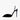 Women's Black Crystal Mesh Peep Toe Shallow Pointed Thin High Heeled Stilettos Pumps