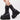 Ladies Party Street Style Gothic Platform Rivet Buckle High Heels Boots