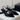 Women's Black Pointed Toe Slingbacks Suede Leather 5cm High Heels