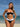 Black White Patchwork High Waist Skirt 3 Piece Beach Bathing Bikini Set for Women