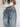 Women's American Retro Washed Rhinestone Cross Rivet Loose Straight Wide Leg Jeans