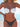 Women's Sexy Print V Wire Push Up Bandeau Triangle Bikini 2 Piece Swimwear