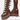Women's Brown Round Toe Wedge Platform Belt Buckle Motorcycle Stage Party Boots
