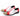 Men's Red and White Snake Pattern Square Toe Slip On Genuine Leather Loafers
