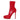 Women's Synthetic Leather Platform Thin Heels Pointed Toe Slip-on Short Boots
