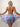 Women's Floral Tied Halter Push Up Bra Thong  Mesh Skirt 3 Piece Bikini Swimwear Set