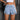 Women's Vintage Summer Dailywear High Rise Bow Decor Split Denim Shorts